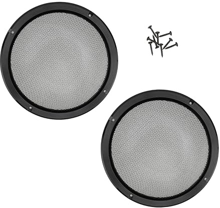 GALPADA 2 pièces Couvre Haut Parleur Automobile Protection Membrane pour Haut Parleurs Noir Durable et Pratique