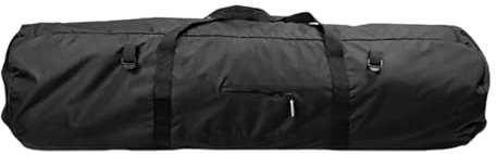 Bolsa De Duffle Extra - Funda Transporte Tienda Viaje, Almacenamiento Plegable Con Cremallera Doble Mango, Bolsas Impermeables Exteriores Ropa Viaje | Organizador Material Porta, Black_s, Se