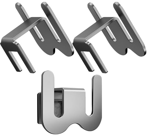 ANDRESLAD 3 Pezzi Portascarpe da Parete per Camper e Bagno Scarpiera Sospesa Salvaspazio con Fissaggio Adesivo Porta Pantofole Elegante e Resistente per Ingresso e Armadio