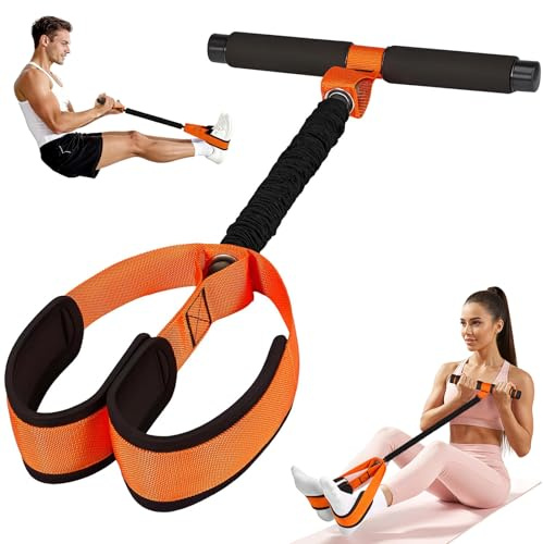 KINDLUME Fascia di Resistenza a Pedale con Maniglie, Fasce Elastiche Fitness, Elastici Fitness, Resistance Bands, con Pedale Antiscivolo e Tubo in Lattice, per Casa, Palestra e Allenamento Completo