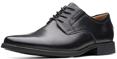 Clarks Herren Tilden Plain Derby Schwarz