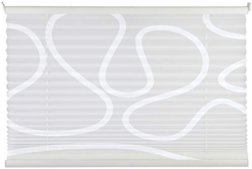 Plissee - Weiß - 100 x 130 cm - Klemmträger