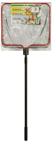 JBL Teichkescher M Grob 50x43 cm Feinmaschiges Fang Netz 160 cm Teleskopstiel