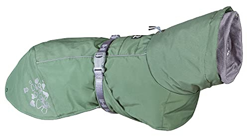 Hurtta Extreme ECO Warmer Hundemantel, Winterjacke für Hunde, Hedge Grün 35 cm