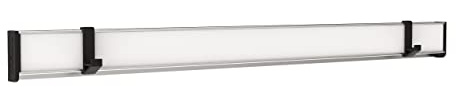 MAUL Rail Pince Multifonctionnel MAULtalent 50 cm, Barre de Serrage Murale en Aluminium pour Accrocher des dessins, des Plans ou des Photos, Organisateur pour le Bureau et l'Atelier, Blanc