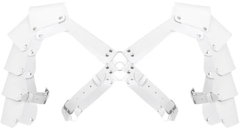 inlzdz Herren Brust Harness Leder Geschirr Oberteile Wetlook Body Bondagekleidung Männer Schulter Gürtel Erotik Wäsche Cosplay Party Clubwear
