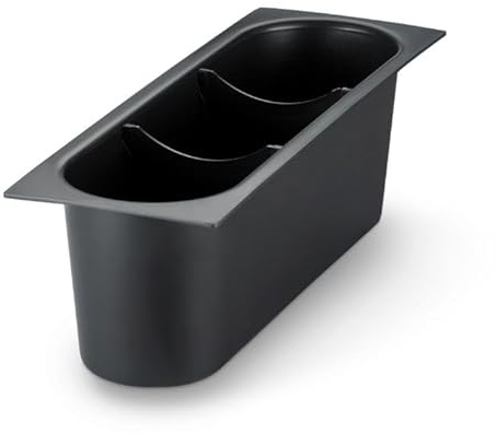 Kratos Commercial Plastic 3 Compartment Bottle holder for Ice Bins, Bottles, Spices, and Drink Mixes | Restaurants, Bars, Catering | 2-Pack (#32L-009)