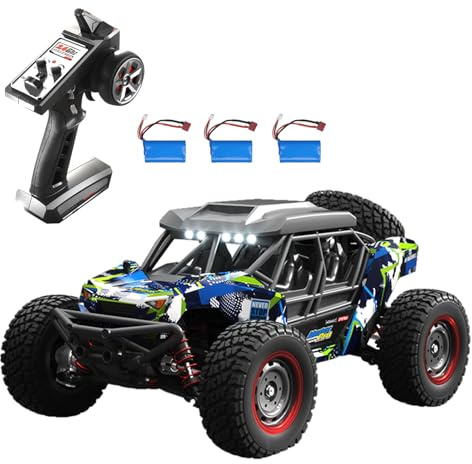 Goolsky Ferngesteuertes Auto, RC Auto Offroad Geländewagen Crawler RC Car 2,4 GHz, hohe Geschwindigkeit, 70 km/h, Gelände, 1/16, vollmaßstäblich, bürstenloser Ferngesteuerter LKW, Geländewagen