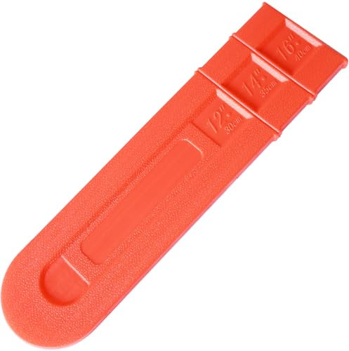 MDDEYEMEFO Fodero per motosega, copertura per barra per motosega, 40,6 cm, colore: rosso