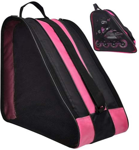 Schlittschuh Tasche Rollschuh Tasche mit Griffen Einstellbare große Kapazität Eishockey Tasche für Kinder und Erwachsene Skating Schuhe Aufbewahrungstasche