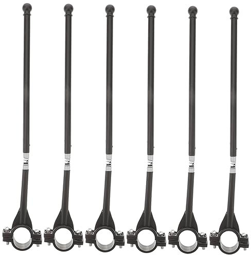 BESPORTBLE Set 6 Pezzi Asta Portabandiera Per Manubrio Bici, Supporto Resistente Per Bandiere Esterne, Tensione Regolabile Per Sicurezza Durante Feste e Pubblicità