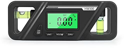 Irfora Magnetischer digitaler Winkelmesser Absolute und Relative Messung Winkel- und Neigungsumwandlung Neigungsmesser Vielseitiges Clinometer LCD-Display mit Hintergrundbeleuchtung