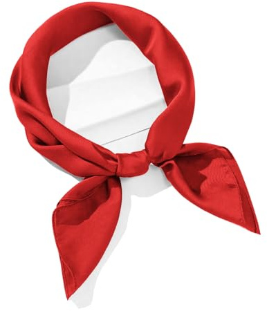 Van Der Rich ® - Elegantes Halstuch mit Seidensatin-Effekt Quadratisches Halstuch - Damen
