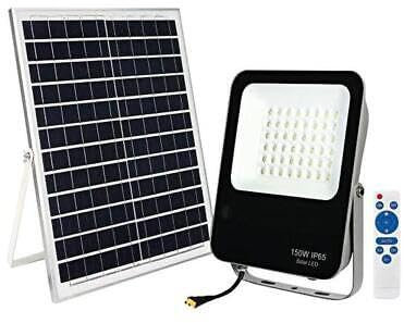 PROIETTORE A LED CON PANNELLO SOLARE FARO A LED SOLAR LIGHT 400W