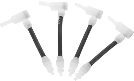 WESIEVYA 4pcs Valve Adapter Bicycle Pump Air Hose Nozzles for Bike Tires and Exercise Ball Pump Adapter Compatible Valve Types