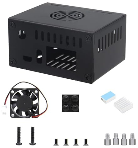 Cassa del metallo con i dissipatori di calore di alluminio della ventola di raffreddamento per il singolo computer del bordo Zero3 migliorano l'efficienza di raffreddamento