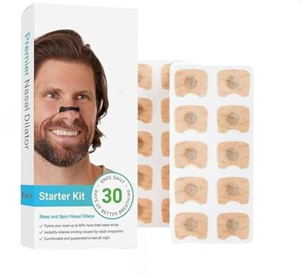 Nublo Solutions, Recambio Tiras Nasales Magneticas Mejora la Respiración y Reduce Ronquidos Solo 30 tiras No incluye las bandas dilatadoras