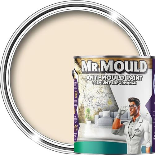 Mr Mould Anti Damp Paint Magnolia 1L – Interior Wall & Ceiling Damp Seal with Anti Condensation and Mould Resistant Protection – Prevents Mildew Build-Up and Moisture Damage, Easy to Apply