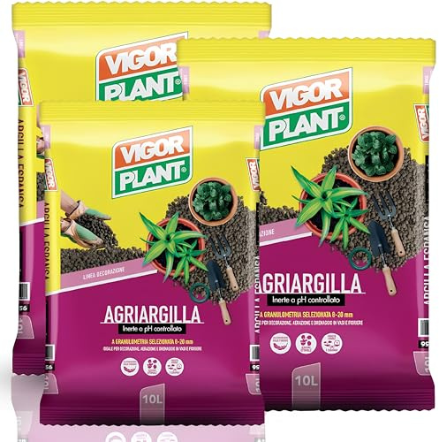 Argilla Espansa Per Piante In Vaso Da 8–20 mm – Argilla Espansa Per Drenaggio Vasi e Fioriere, Alleggerimento Terriccio, Pacciamatura Decorativa, Ideale per Idrocoltura e Piante, 30 Litri