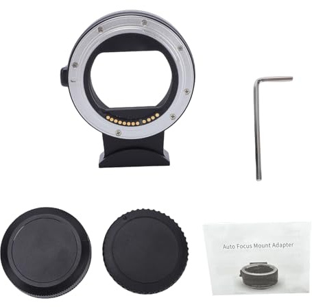 Jonlaki EF-zu-R-Mount-Adapter, Autofokus-Objektivadapter mit Abnehmbarem Stativkragen und Lückenloser Konstruktion, für EF S-Objektiv an Kameras der R-Serie R5 R6 R7 R8 R10