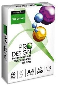 International Paper ProDesign Druckerpapier Kopierpapier, geriest, Weiß, 200 g, A3 (29,7 x 42 cm, 250 Blatt