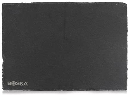 Boska Plato de pizarra S - Pies antideslizantes - Escribible - Apto para el lavavajillas - Negro - 33 cm
