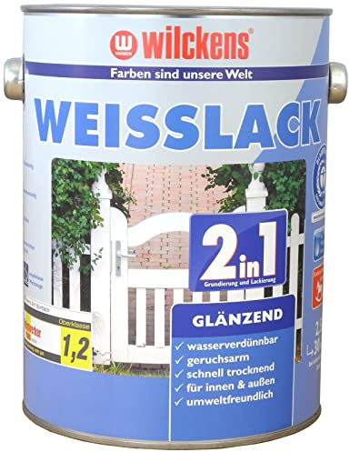 Wilckens 2in1 Weisslack glänzend, 2,5 l