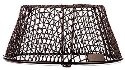 Tower CGDK4BR- Circular Terminal Guard Cage Basket - Plastic Coated - Universal Size and Shape for condensing Gas Boilers, Cameras, Lights etc - 7'' x 4” Brown