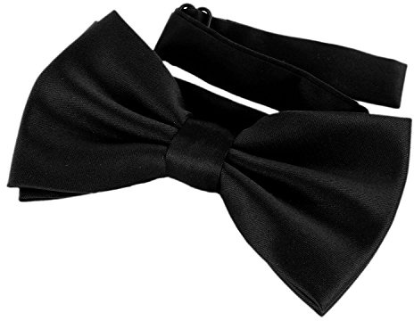 DonDon Fliege Schleife Schwarz bereits gebunden verstellbar