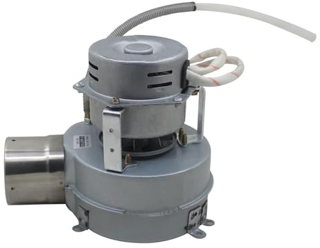 Moteur ventilateur centrifuge 220v avec clapet anti retour air moteur extracteur radial poele granulés four chaudiere