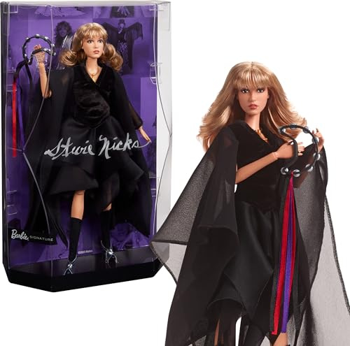 Barbie ehrt Stevie Nicks, bekannt als die legendäre Queen of Rock 'n' Roll“, mit Einer Puppe zum Sammeln. Mehr Puppen und Geschenke von Barbie auf kaufen!, HMV00