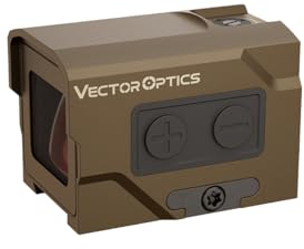 Vector Optics SCRD-F63 Frenzy Plus 1x18x20 FDE Rotpunkt Visier für Sport, Airsoft und Jagd, Luftgewehr, Ziel-Visier, Reflex-Visier, Red-Dot zum zielen