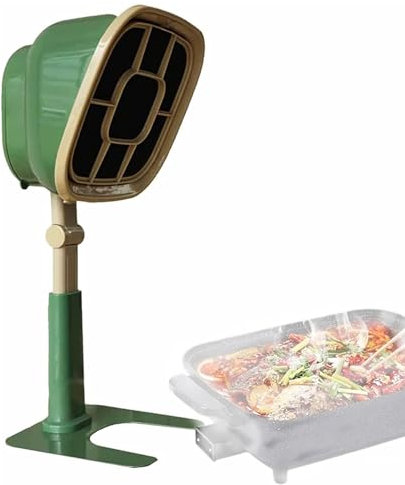 XNXYSMKJ Desktop Range Hood, Portable Mini Home Range Hood, 6 Levels Of Height Adjustment, for Home, Kitchen, Hot Pot, Barbecue (Green)