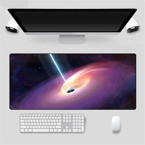 Tapis de Souris,Laser Galactique Tapis de Souris Gaming XXL 1200x600x2 mm Grand Tapis de Bureau,Base en Caoutchouc Antidérapante,Tapis de Clavier d'ordinateur pour Gamer, Ordinateur, PC