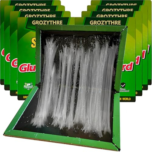 GroZythre Pack de 8 Trampas Adhesivas para Plagas, Placas Pegajosas Multi-Insectos, Negro Discreto con Pegamento Extra Fuerte, para Interior y Exterior, Hogar y Oficina