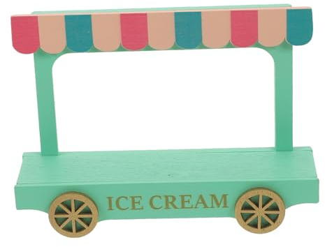 Alasum Miniatur-eiswagen Für Jungen Und Mädchen Eismaschine Aus Holz Für Jungen Und Mädchen Spielzeug Für Puppenhaus Realistisches Design