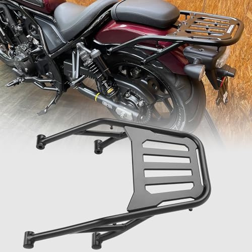 WOOGA Motorcycle Rear Carrier Support Shelf Luggage Rack Passenger Carrier Grab Bar for Ho&nda Rebel CMX 1100 REBEL1100 Accessories 2021 2022 2023 2024 2025
