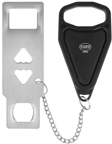 Amig - Serratura portatile per porte - Facile installazione senza fori - Protezione extra per casa, hotel, camera da letto - Serratura di sicurezza a chiavistello - Bullone a chiavistello antifurto