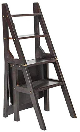 Taburete de Madera, Taburete de Escalera, Taburete Plegable para el hogar, Taburete de 4 Niveles, Estante portátil para Flores, Banco para Zapatos, Estante de Almacenamiento
