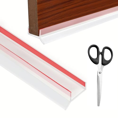 5M Sockelleiste Küche Sockelprofil Dichtung für Küchensockel für 15mm 16mm 17mm Holzstärke Abdichtungsprofil Hohe Elastizitä Silikonkautschuk, Stark Wasserdichter Staubdicht mit Schere (Transparent)