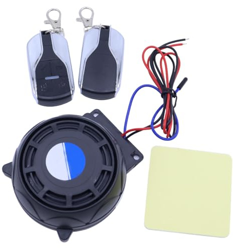 Alide Motorcycle Alarm System, Motorcycle Non Theft Device with 2 Remote Control Waterproof Universal for Motorbikes Motorbike Alarm System