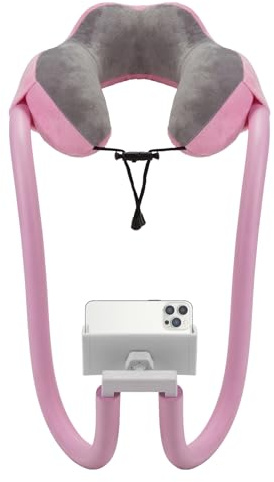 Nackenkissen-Handyhalterung – 360 Grad Verstellbarer Ständer, ergonomische