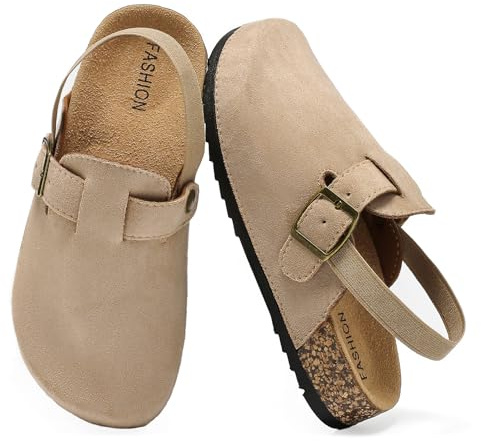 Jesindr Mules et Sabot Enfant, Chaussons Bride Arrière | Sandales Fille Garçon Arrière Antidérapantes pour Maison Jardin Été