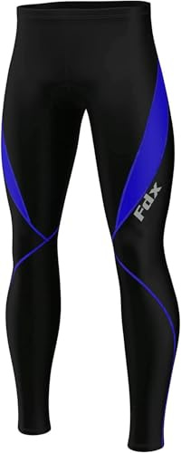 FDX Collant de Cyclisme pour Homme, Rembourrage 3D, Chaud, déperlant, léger, Tissu Super Roubaix, Pantalon de vélo d’Hiver, Leggings de Cyclisme Haute élasticité