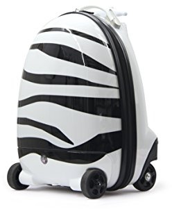 JAMARA 460221 Kinderkoffer Zebra 2,4GHz mit einer Geschwindigkeit von ca. 5 km/h