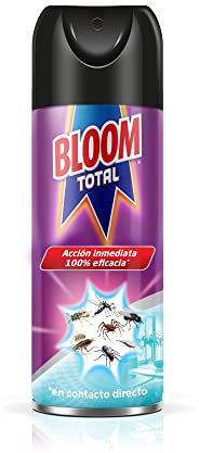 Bloom Total Multi insectos 400ml, aerosol eficaz contra mosquitos, moscas, arañas y avispas entre otros, acción inmediata, 100% eficacia (en contacto directo)