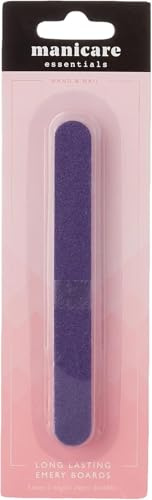 Manicare Long Lasting Emery Boards, Pack Of 5 Nail Files, Nail Styling, Double Sided Fine And Coarse Grit, Natural, Artificial, Gel Nails, Strong, Durable, For Home And Salon Use Manicure Or Pedicure | Double Sided Fine And Coarse Grit, Natural, Artificial, Gel Nails, Strong, Durable, For Home, Salon Use Manicure Or Pedicure