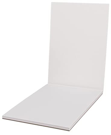 Rayher Zeichenblock, 20 Blatt, weiß, geleimt, DIN A5, 15 x 21 cm, 200 g/m2, Watercolor, Mixed Media Papier, FSC zertifiziert, für Aquarell-/Acrylfarben, Bleistift, Tinte, Marker, 67358102