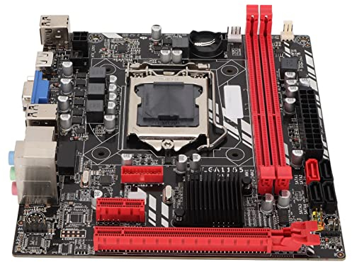 B75M Motherboard LGA1155, M ATX DDR3 Motherboard with 5.1 Channel Sound Card, 100M Network Card, VGA, SATA3.0, 2 x DDR3 Memory Slots for PC, Desktop