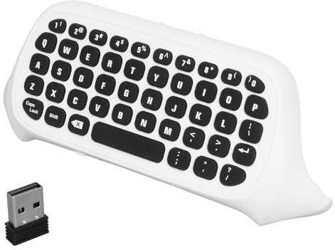 Sxhlseller 2.4G Receiver Wireless Chatpad Message Game Keyboard für One, Game Controller Keyboard, Game Console Keyboard mit Sound und Headset-Buchse für Series S One
